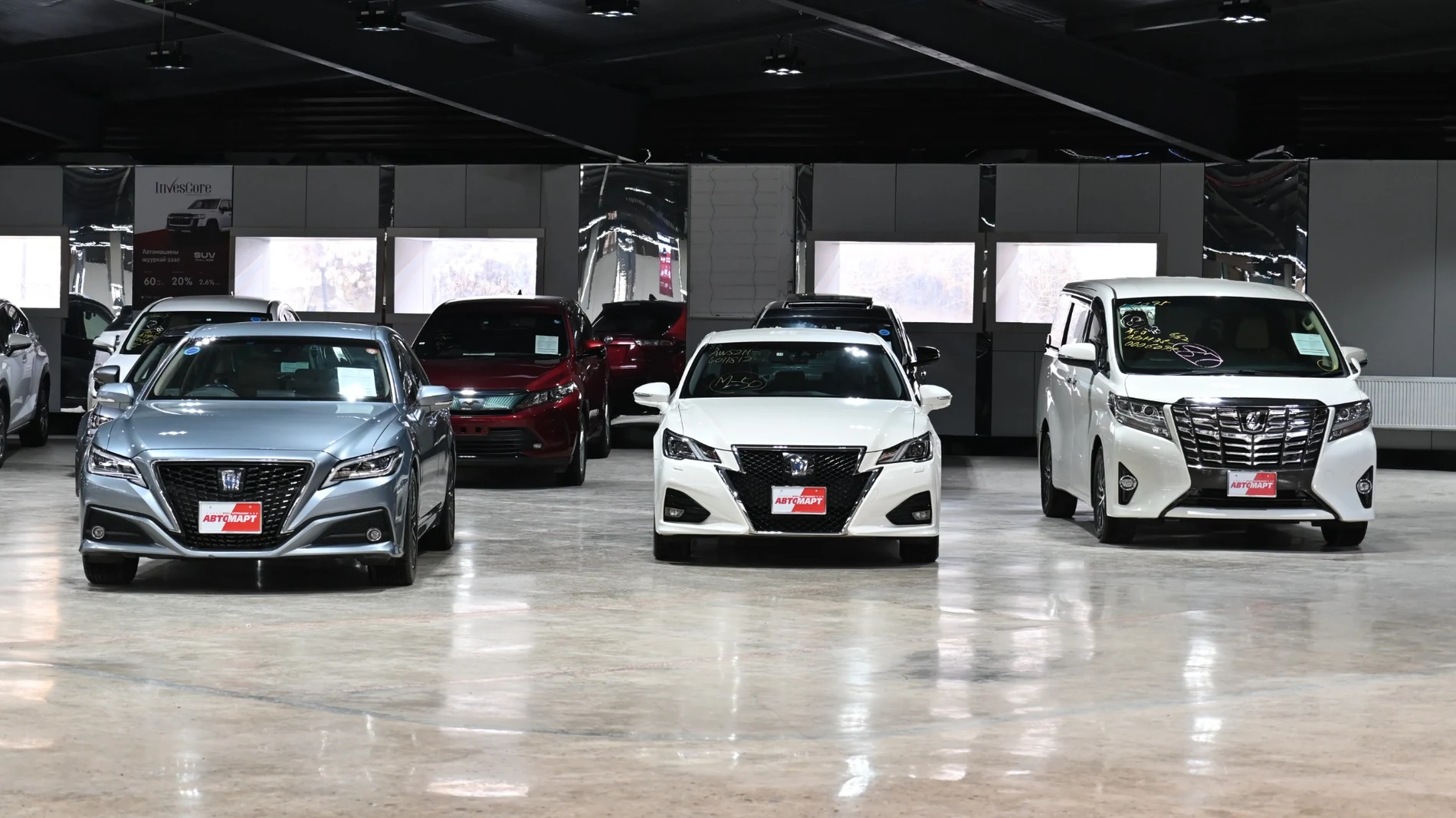 Automart 3900м² showroom доторх автомашины өргөн сонголт